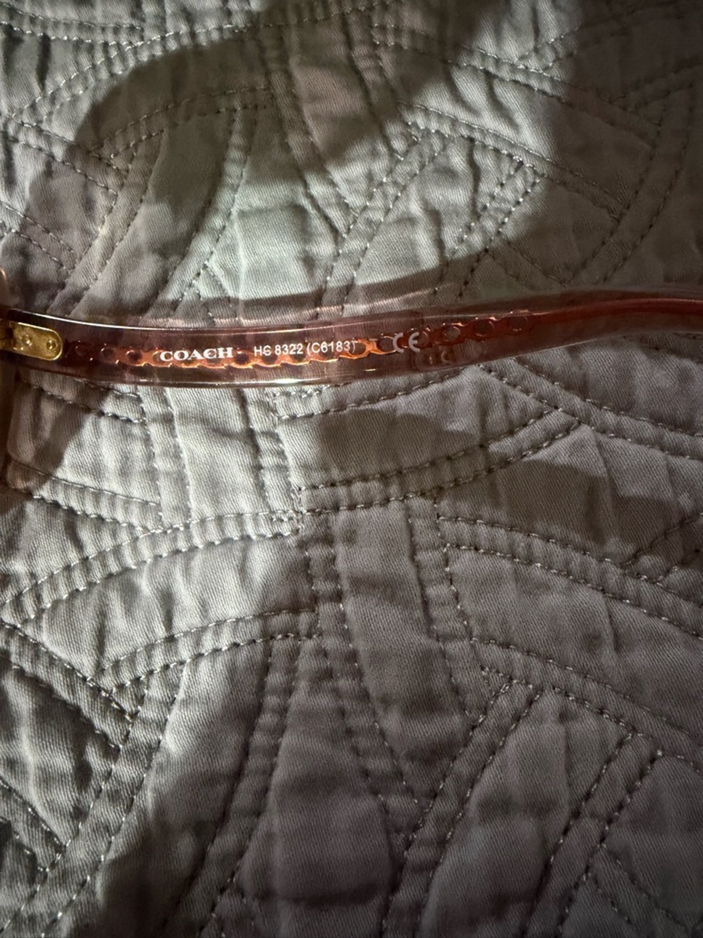 Coach Women’s Purple Gradient Sunglasses with Cream Logo Case - Picture 4 of 7